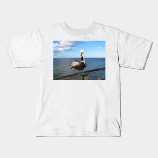 Sitting On The Pier Kids T-Shirt